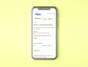 Crear una cuenta en linea con Cigna Insurance